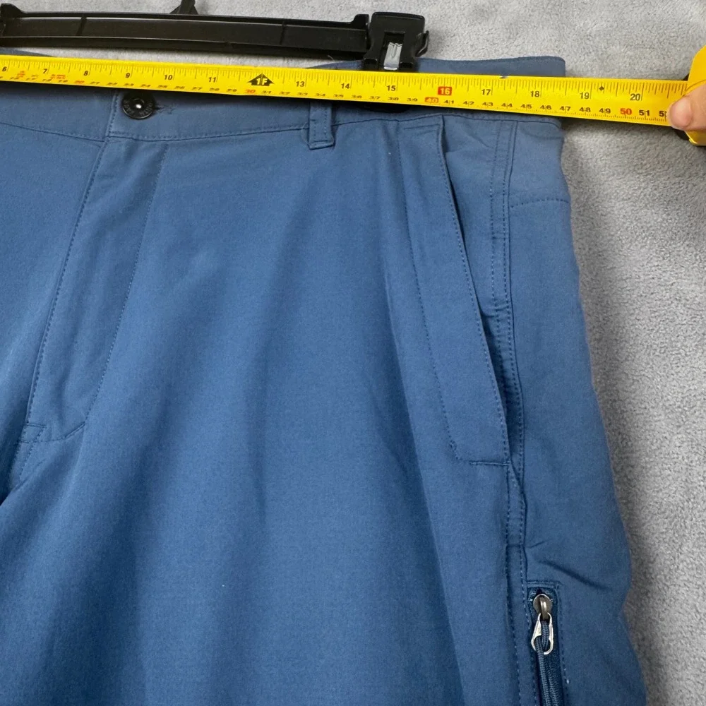 The North Face Mens FlashDry Hiking‎ Shorts Blue Size 36 Cargo Pocket Outdoor